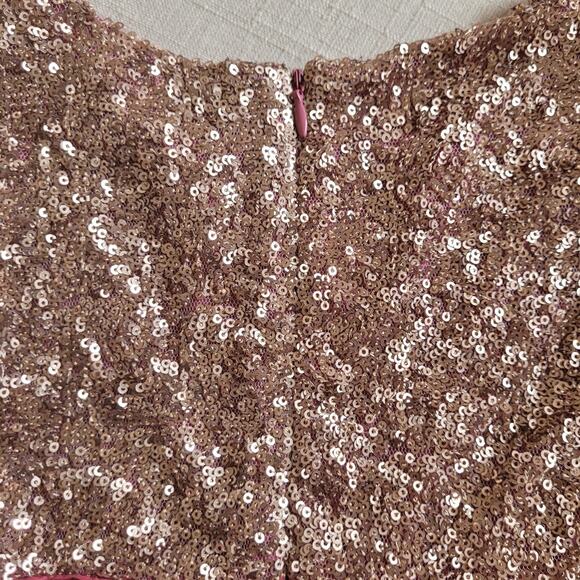 Mini Boden Pink Gold Sequin Dress - Picture 10 of 10